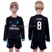 Fotballdrakter Barn Real Madrid 2017-18 Toni Kroos 8 Borte Draktsett Langermet